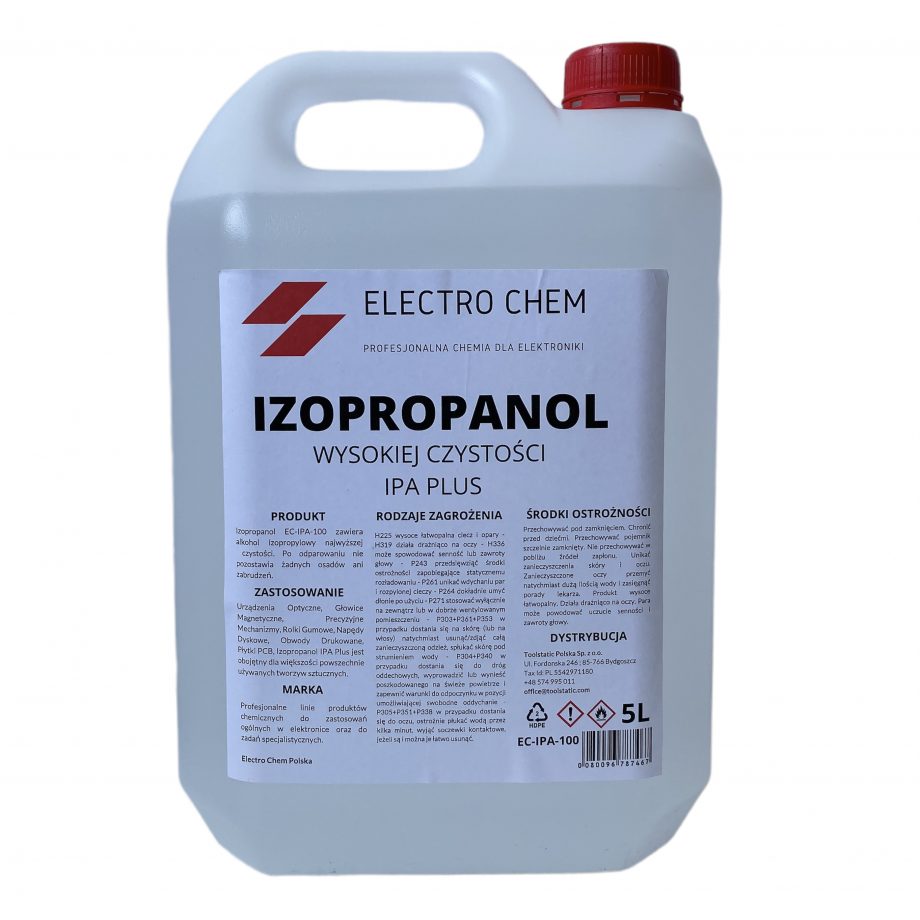 Izopropanol Wysokiej Czysto Ci Ipa Plus L Electro Chem